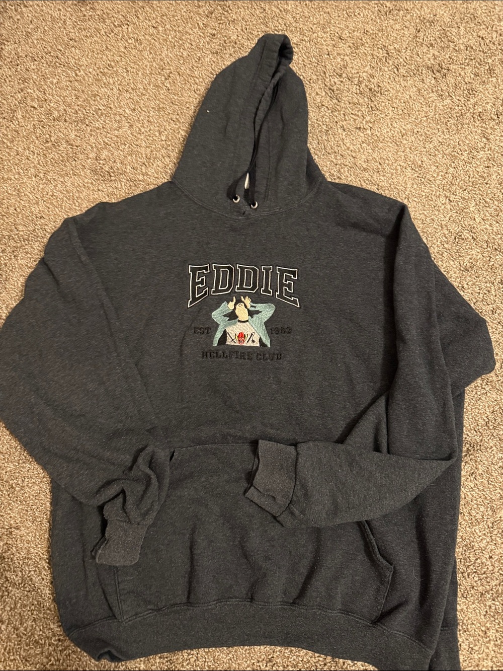 Eddie Charcoal Graphic Hoodie